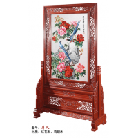 林岳紅木屏風(fēng)