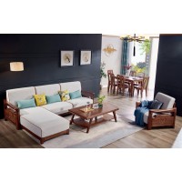 木郎輕奢家具：轉(zhuǎn)角沙發(fā)6832# 厚墊