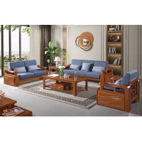 長城橡木客廳系列家具：沙發033#（1+2+3）