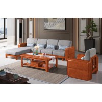 長城橡木客廳系列家具：沙發036#（轉角）