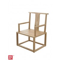 禺舍禪意新中式民宿家具：312原木色白蠟?zāi)竟倜币? onmouseover=