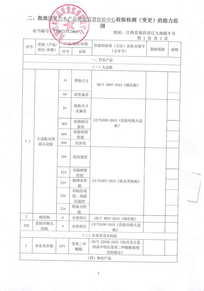 愛格森刨花板資格證書4
