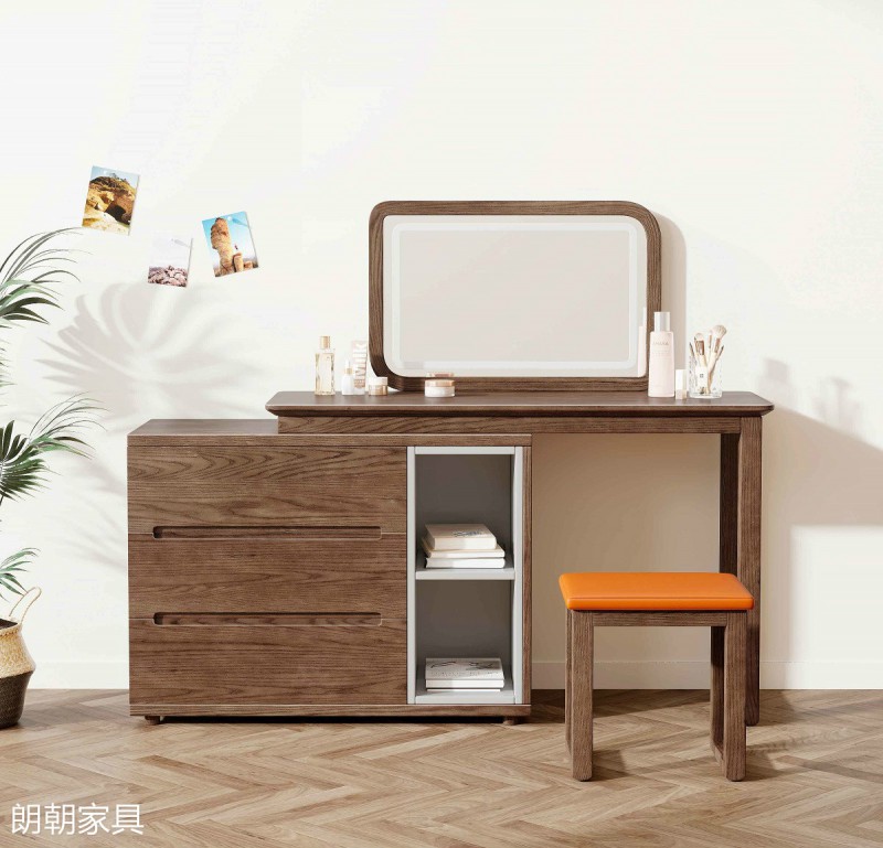 朗朝現代極簡白蠟木家具34