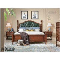 美式風格實木家具，桃花芯木家具廠家，現代簡約美式套房家具廠家，尚美至家家具