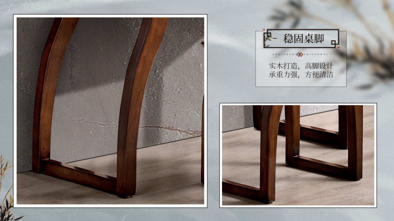 長樂家具北美胡桃色橡膠木2132#大床介紹18