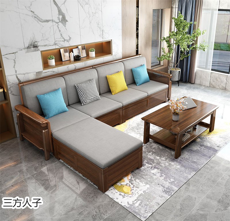 三方人子現(xiàn)代極簡風(fēng)格烏金木家具6