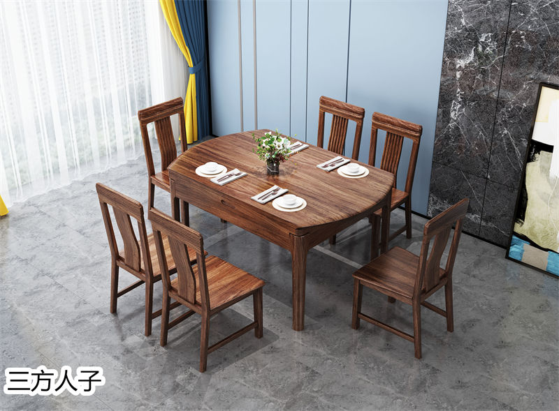 三方人子現(xiàn)代極簡風(fēng)格烏金木家具33