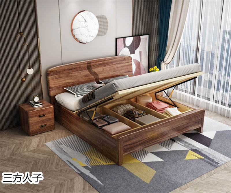 三方人子現(xiàn)代極簡風(fēng)格烏金木家具59