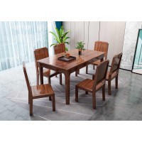 三方人子現(xiàn)代極簡(jiǎn)烏金木家具：西餐桌8303#、餐椅8807#