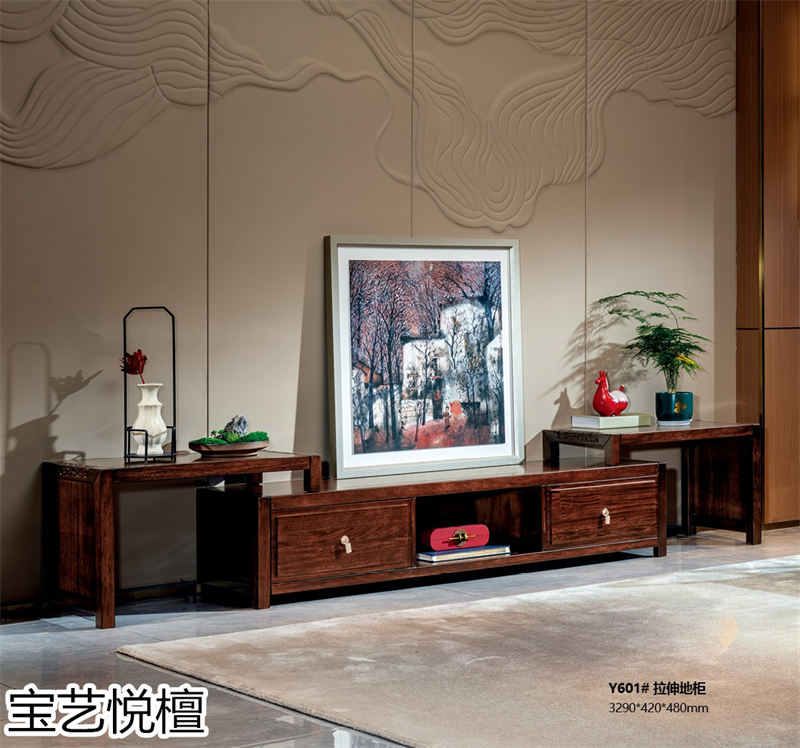 賢寶家具·寶藝悅檀 新中式烏金木套房家具10