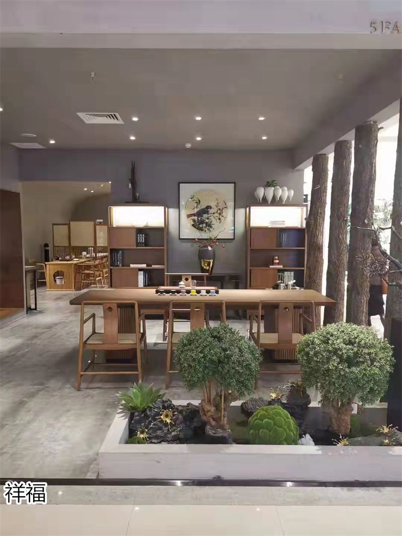 祥福竹家具辦公空間、茶空間、康養民宿、音樂館、大劇院茶藝館，書畫、國學、插花桌椅工程定制廠家