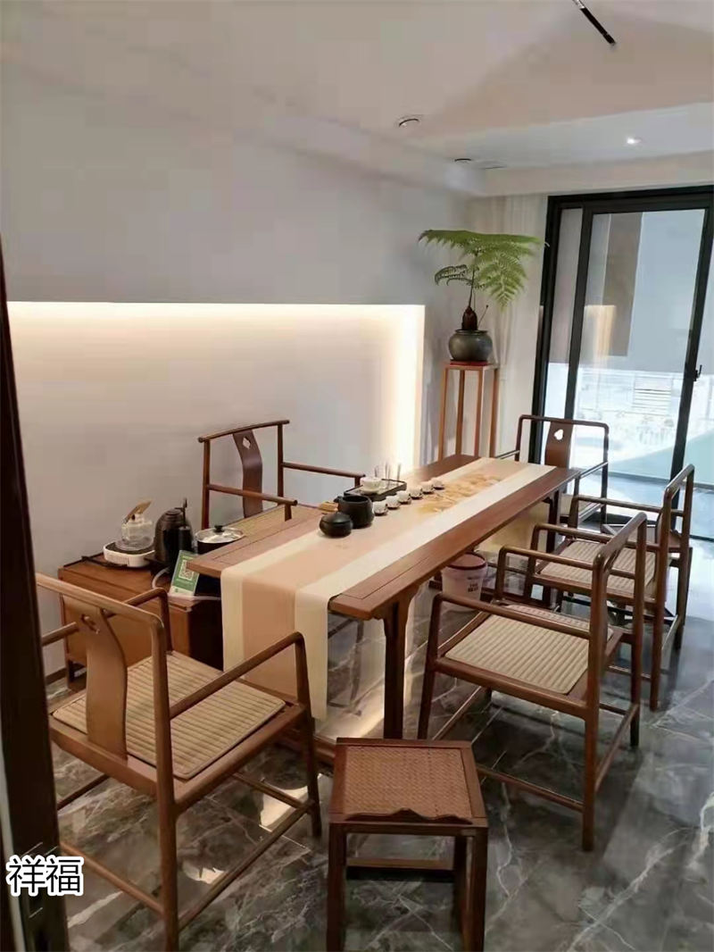 祥福竹家具辦公空間、茶空間、康養民宿、音樂館、大劇院茶藝館，書畫、國學、插花桌椅工程定制廠家