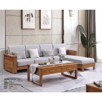 匯壹尊品烏金木家具：9906#轉(zhuǎn)角沙發(fā)（厚墊）