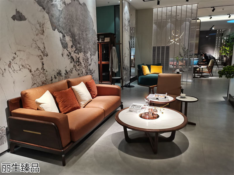 麗生緣·麗生臻品意式輕奢風格烏絲楠木家具展廳實拍