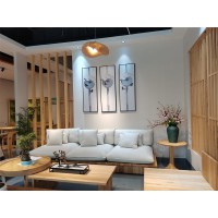 南康侘寂風白蠟木家具，江西侘寂風民宿家具、茶空間、辦公家具工程定制，禺舍家具