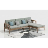 天倫雅樂(lè)現(xiàn)代極簡(jiǎn)南美黑胡桃木家具：SF110轉(zhuǎn)角沙發(fā)