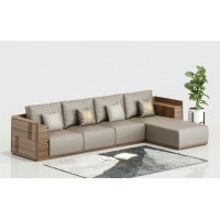 天倫雅樂(lè)現(xiàn)代極簡(jiǎn)南美黑胡桃木家具：SF108轉(zhuǎn)角沙發(fā)