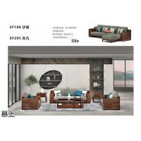 南康核桃木家具，當(dāng)代東方時(shí)尚風(fēng)格核桃木套房廠家，慕上家具招商，凡悠家居公司