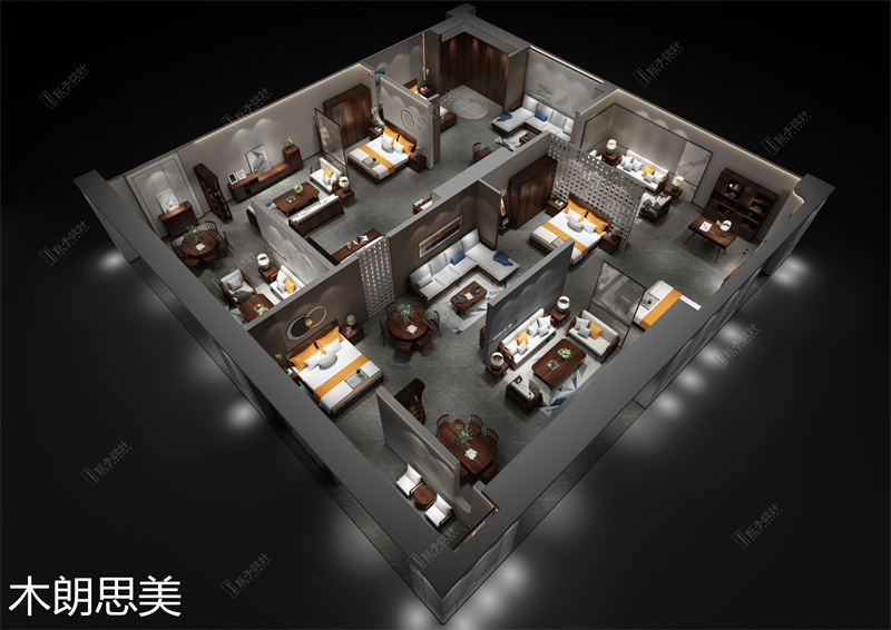 宏星緣 現慕家居 木朗思美家具展廳效果圖