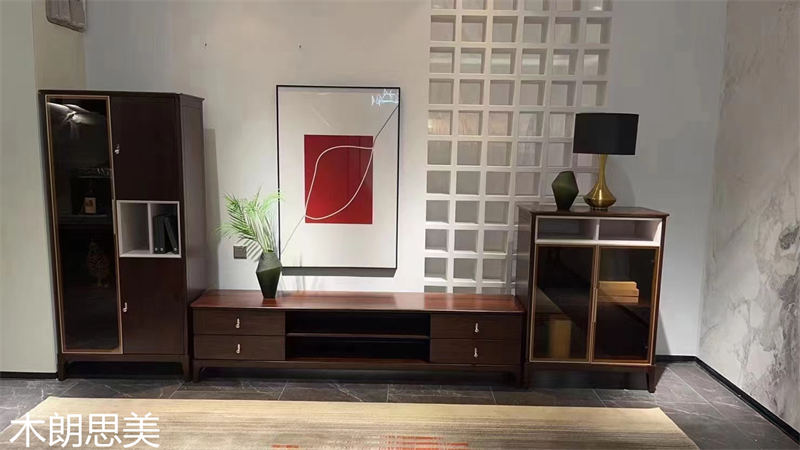 現慕家居 木朗思美 輕奢新中式黑檀木(烏金木)家具展廳實拍
