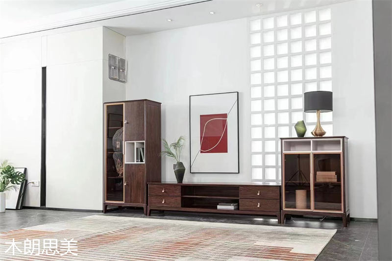 現慕家居 木朗思美 輕奢新中式黑檀木(烏金木)家具展廳實拍