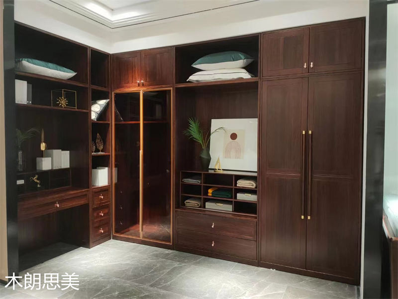 現慕家居 木朗思美 輕奢新中式黑檀木(烏金木)家具展廳實拍