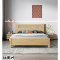 侘寂風編藤實木家具，南康侘寂風家具，民宿家具工程定制，江西琢巢居家具生產廠家