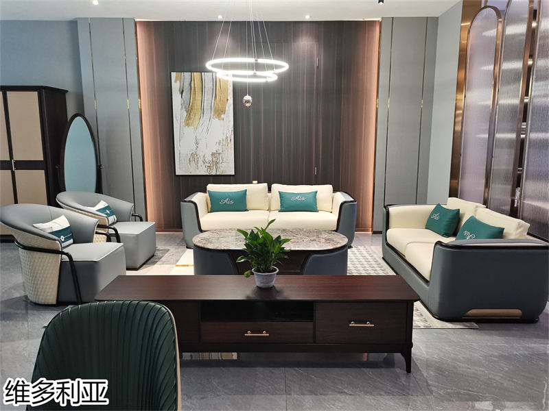 尚歐家具 維多利亞現(xiàn)代輕奢烏金木家具展廳實(shí)拍