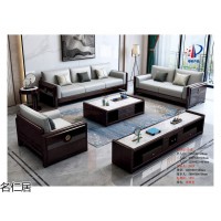 名仁居家具，南康新中式家具，新中式風格家具廠家，江西紫檀色新中式實木套房招商