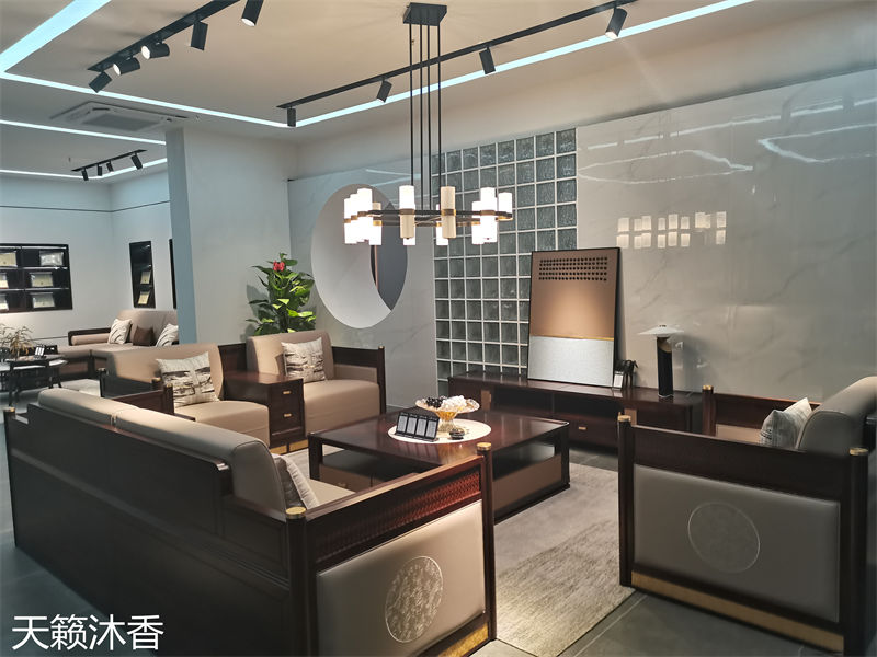 世紀(jì)豪軒·天籟沐香 蘭亭韻-悅系列時尚輕奢新中式風(fēng)格愛里古夷蘇木家具展廳實(shí)拍