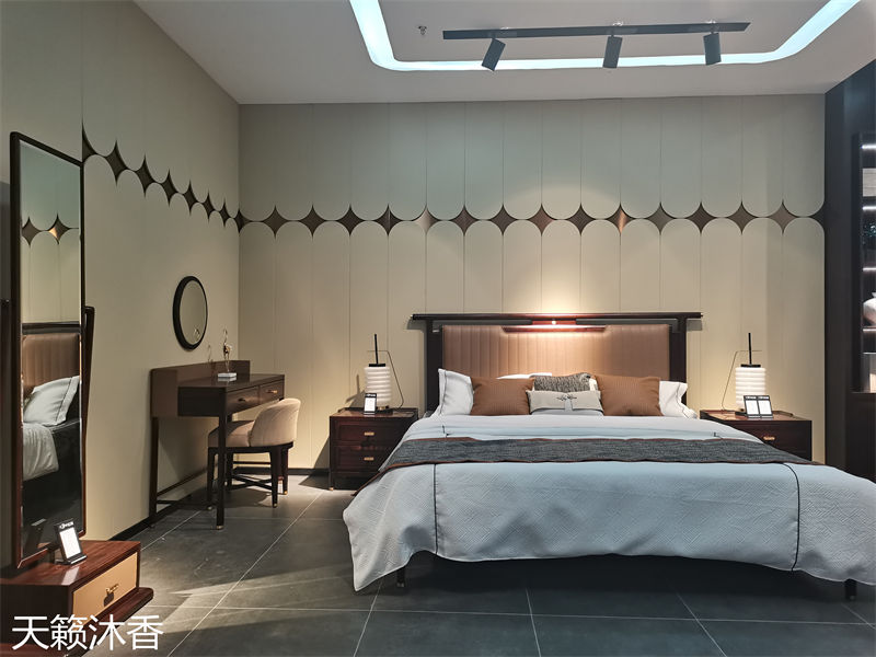 世紀(jì)豪軒·天籟沐香 蘭亭韻-悅系列時尚輕奢新中式風(fēng)格愛里古夷蘇木家具展廳實(shí)拍