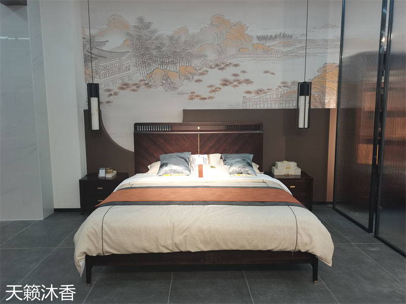 世紀(jì)豪軒·天籟沐香 蘭亭韻-悅系列時尚輕奢新中式風(fēng)格愛里古夷蘇木家具展廳實(shí)拍