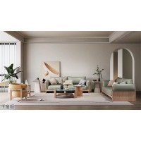 奶油風(fēng)家具，南康白蠟?zāi)炯揖撸F(xiàn)代簡約風(fēng)格實(shí)木家具，江西千度順家具生產(chǎn)廠家