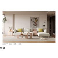 巨海·格朗白蠟木家具，南康現代簡約風格白蠟木家具，江西奶油風極簡白蠟木套房廠家