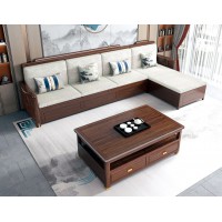 衛(wèi)府里新中式烏金木SF616轉(zhuǎn)角沙發(fā)、KT605茶幾